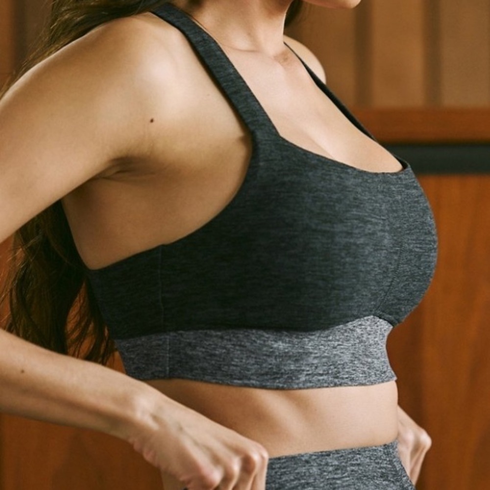 Fabletics Sm ‘Heatherflex’tonal Longline Sport Br… - image 1